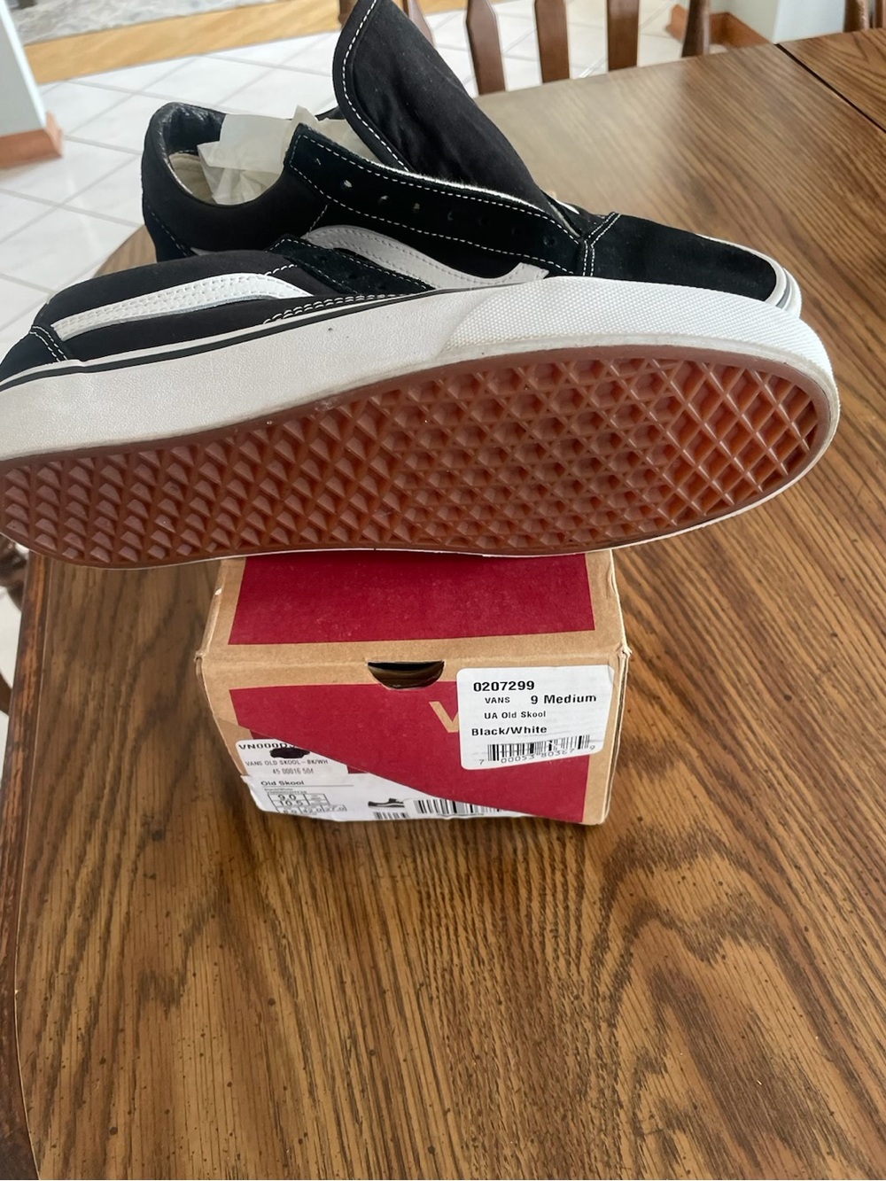 Vans Black and White Old Skool Sneakers